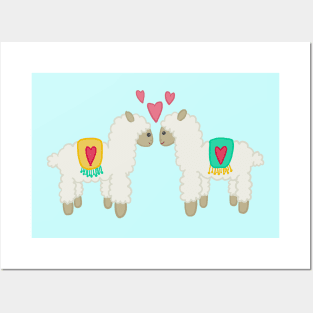 Llama Love Posters and Art